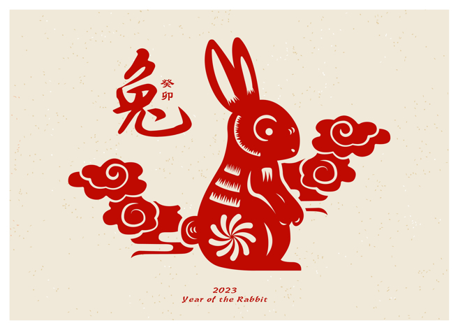 Chinese,New,Year,Red,Paper,Cut,Vector.,Year,Of,The